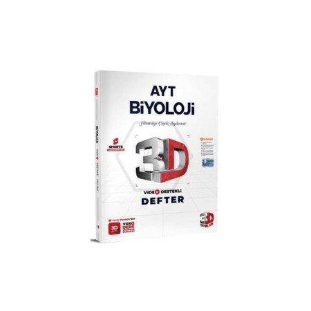 AYT Biyoloji Video Destekli Defter 3D Yayınları 