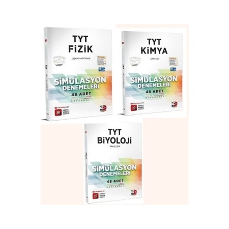 TYT Fizik TYT Kimya TYT Biyoloji Deneme Seti | 3 Deneme 3D Yayınları