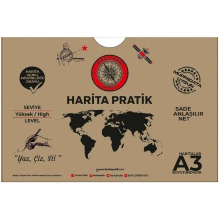 Harita Pratik İleri Seviye Set - Lise - TYT AYT