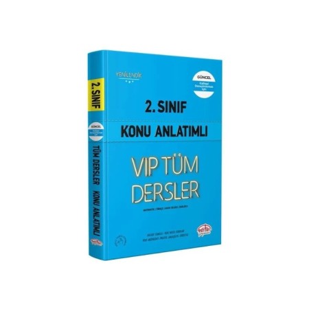 2. Sınıf VIP Tüm Dersler Konu Anlatımlı Mavi Kitap
