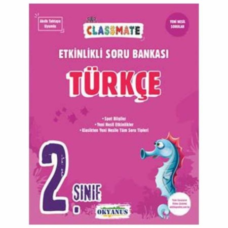 2. Sınıf Türkçe Etkinlikli Soru Bankası Okyanus Yayınları