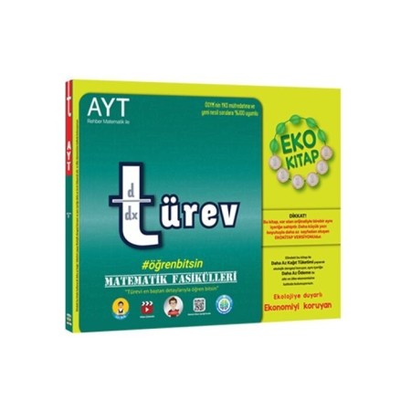 AYT Matematik Fasikülleri Türev Eko Tonguç Akademi