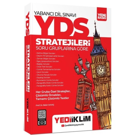 YDS Stratejileri Soru Gruplarına Göre Yediiklim Yayınları