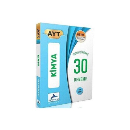 AYT Kimya Video Çözümlü 30 Deneme