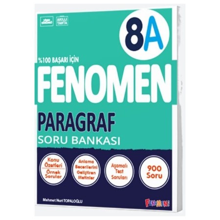 8. Sınıf LGS Paragraf A Fenomen Soru Bankası