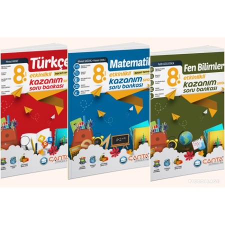 Çanta Yayınları 8 Sınıf LGS Matematik Fen Türkçe Soru Bankası