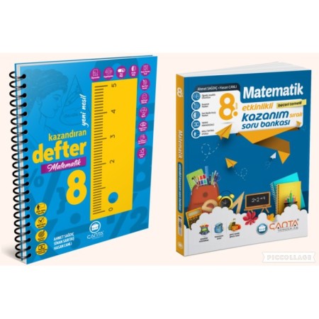 Çanta Yayınları 8. Sınıf LGS Matematik Soru Bankası ve Defter