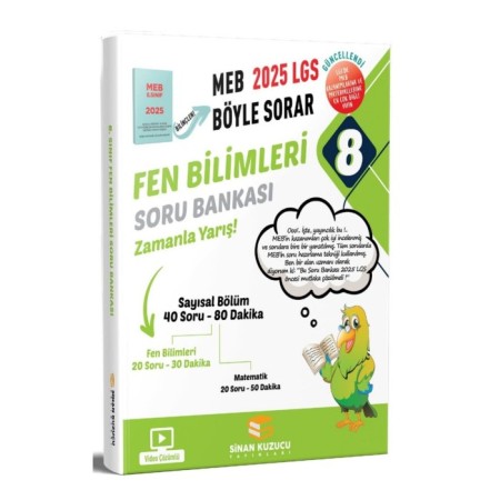 20256 / 8. SINIF LGS Fen Bilimleri Soru Bankası | Sinan Kuzucu