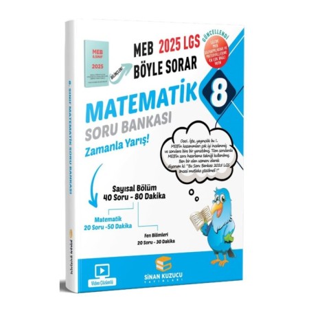 20256 / 8. SINIF LGS Matematik Soru Bankası - Sinan Kuzucu