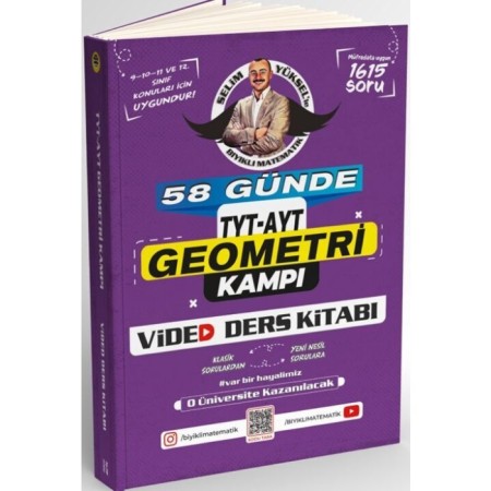 Bıyıklı Matematik 58 Günde TYT AYT Geometri Kampı Video Ders Kitabı