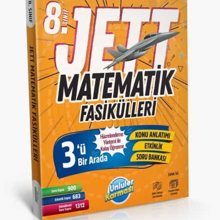 2026 | 8. Sınıf Matematik JETT Soru Fasikülleri Ünlüler Karması 