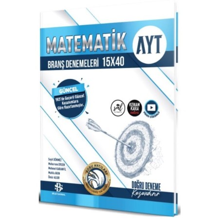 Bilgi Sarmal Yayınları AYT Matematik 15 x 40 Branş Denemeleri