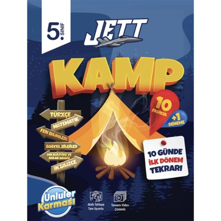 ÜNLÜLER KARMASI 5. SINIF 1. DÖNEM JETT KAMP 10 FASİKÜL