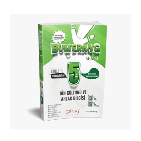 Günay 5. Sınıf Din Kültürü ve Ahlak Bilgisi Bumerang Serisi Konu Anlatımlı ve Etkinlikli Soru Bankası