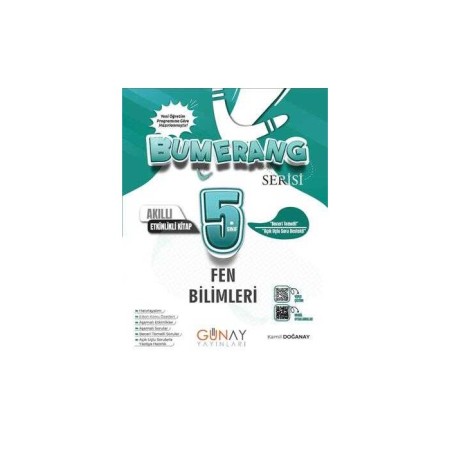 Günay 5. Sınıf Bumerang Serisi Fen Bilimleri Konu Anlatımlı ve Etkinlikli Soru Bankası
