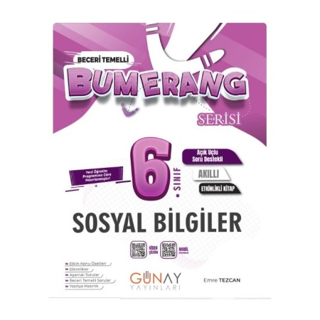 Günay 6. Sınıf Bumerang Sosyal Bilgiler 2026