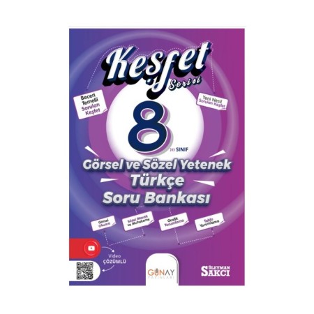 Günay Keşfet 8. Sınıf LGS Keşfet Görsel ve Sözel Yetenek Soru Bankası 2026