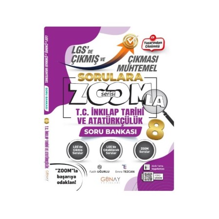Günay 8. Sınıf LGS Çıkması Muhtemel Sorular İnkılap Tarihi Soru Bankası 2026