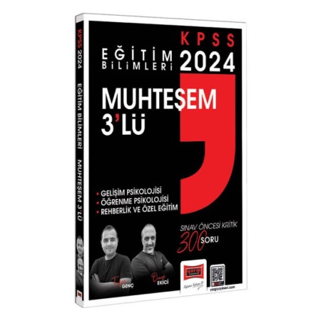 Yargı Yayınları 2024 Eğitim Bilimleri Muhteşem 3lü Gelişim Psikolojisi - Öğrenme Psikolojisi - Rehberlik ve Özel Eğitim Çözümlü