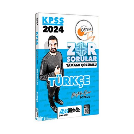 HocaWebde Yayınları 2024 KPSS GY Türkçe  Tamamı Çözümlü Zor Sorular