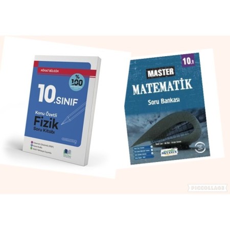 10. Sınıf Master Matematik Soru Bankası ve 10. Sınıf Fizik Soru Bankası