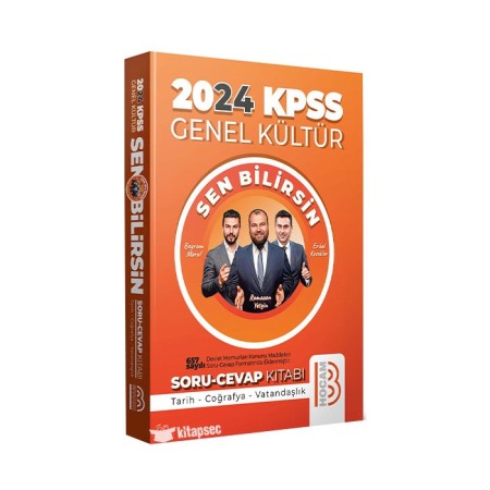  KPSS Genel Kültür Sen Bilirsin Tarih-Coğrafya-Vatandaşlık Soru Cevap Kitabı Benim Hocam Yayınları