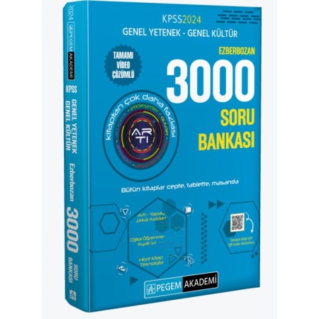 2024 KPSS Genel Yetenek Genel Kültür Ezberbozan 3000 Soru Bankası