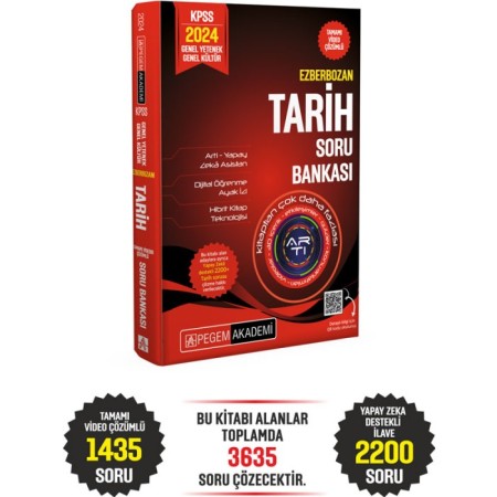 2024 Ezberbozan KPSS Genel Yetenek Genel Kültür Tarih Soru Bankası