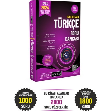 2024 Ezberbozan KPSS Genel Yetenek Genel Kültür Türkçe Soru Bankası