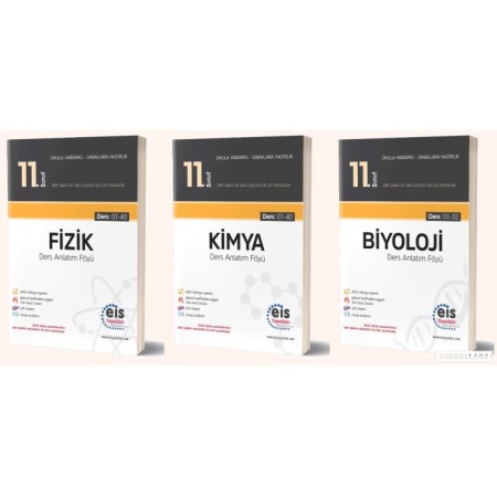 EİS Yayınları 11. Sınıf Fizik Kimya Biyoloji DAF Set