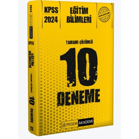 2024 KPSS Eğitim Bilimleri Tamamı Çözümlü 10 Deneme