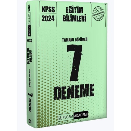 2024 KPSS Eğitim Bilimleri Tamamı Çözümlü 7 Deneme