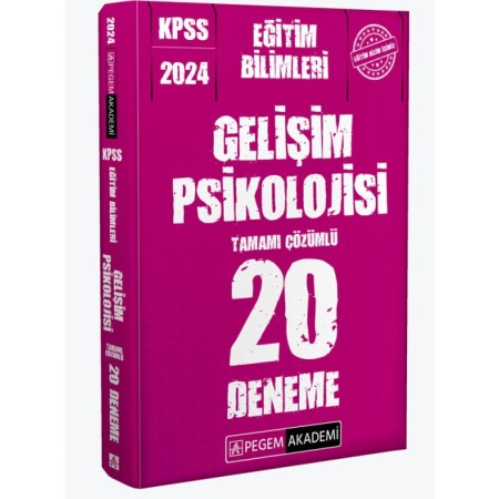2024 KPSS Eğitim Bilimleri Gelişim Psikolojisi 20 Deneme