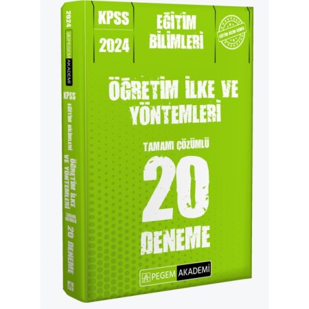 2024 KPSS Eğitim Bilimleri Ölçme ve Değerlendirme 20 Deneme