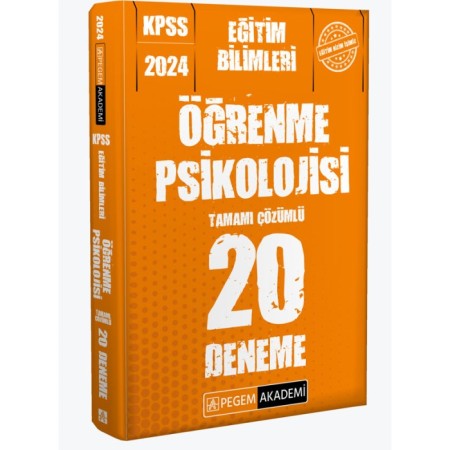 2024 KPSS Eğitim Bilimleri Öğrenme Psikolojisi 20 Deneme