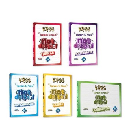 2024 KPSS Konu Anlatımlı Not Defteri Seti - KR Akademi