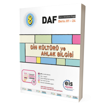 8. Sınıf DAF Din Kültürü ve Ahlak Bilgisi Ders Anlatım Föyü Eis Yayınları