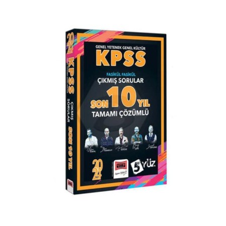 2025 KPSS 5Yüz GK-GY Çözümlü Fasikül Fasikül Çıkmış Sorular Son 10 Yıl