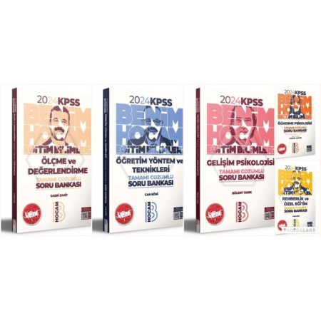KPSS Eğitim Bilimleri Çözümlü Tüm Dersler Soru Banaksı / 5 Kitap
