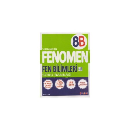 8. Sınıf LGS Fenomen Fen Bilimleri B Soru Bankası