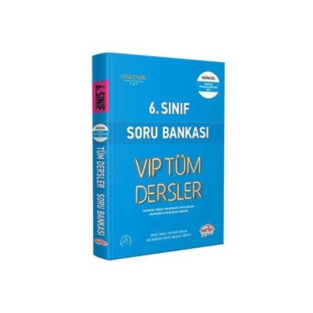 6. Sınıf VIP Tüm Dersler Soru Bankası Mavi Kitap