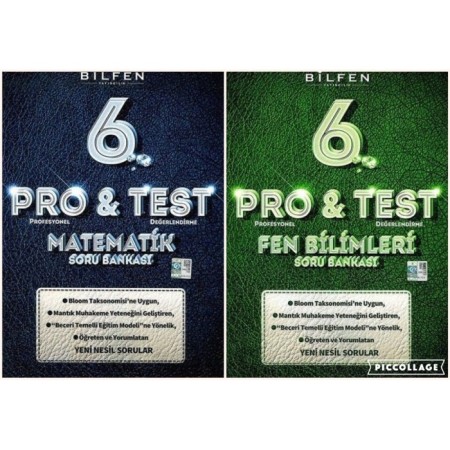 6. Sınıf Matematik ProTest + Fen Bilimleri Protest Soru Bankası / Bilfen Yayınları