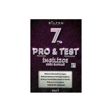 Bilfen Yayıncılık 7. Sınıf İngilizce ProTest Soru Bankası