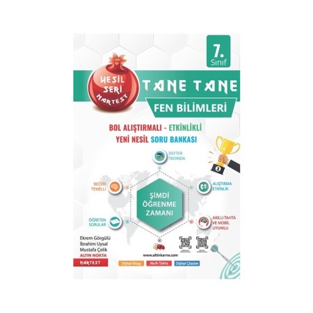 7. Sınıf Yeşil Tane Tane Fen Bilimleri Soru Bankası