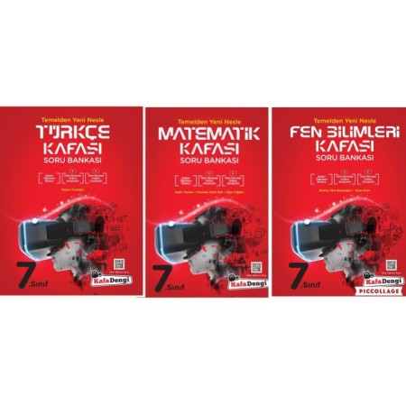 7. Sınıf Türkçe / Matematik / Fen Soru Bankası Kafadengi Yayınları