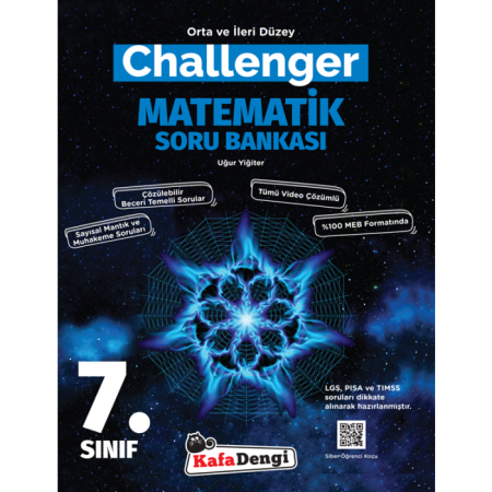 7. Sınıf Challenger Orta ve İleri Düzey Matematik Soru Bankası Kafa Dengi Yayınları