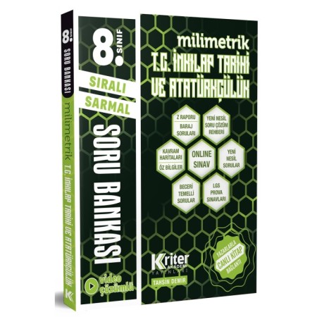 8. Sınıf TC İnkılap Tarihi ve Atatürkçülük Soru Bankası