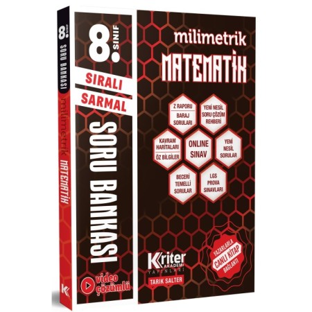 Kriter Akademi 8. Sınıf Matematik Milimetrik Soru Bankası