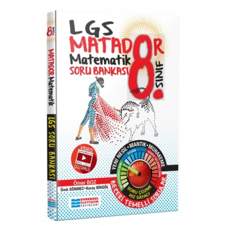8. Sınıf LGS Matematik Matador Video Çözümlü Soru Bankası