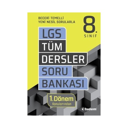 8. Sınıf LGS 1. Dönem Tüm Dersler Soru Bankası Tudem Eğitim